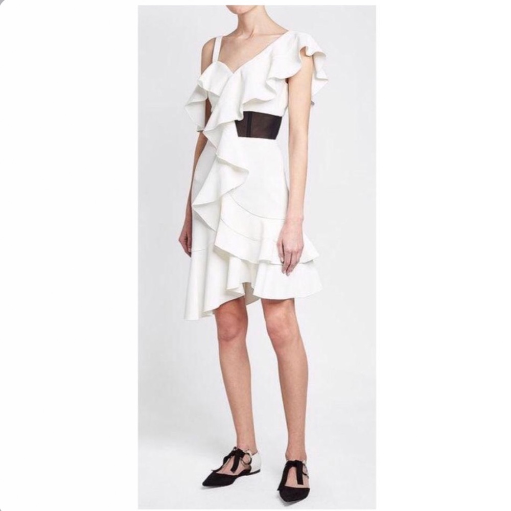 Proenza Schouler Ruffle One-Shoulder Dress